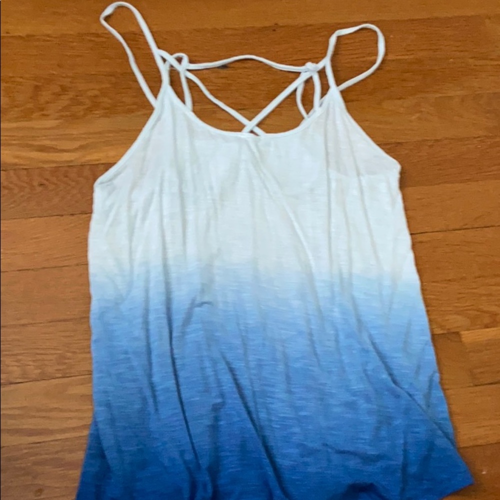cross neck tank top